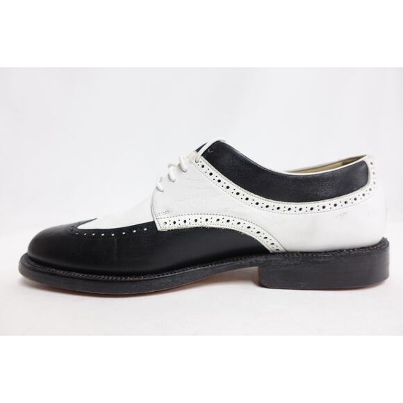KING STEP A STEP ABOVE Spectator Black/White Wingtip 10.5DUS/10UK/44 Golf Shoes main image 4